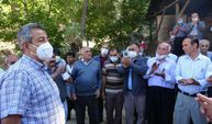 Vatandaşlar Karayolları heyetini davul zurnayla karşıladılar